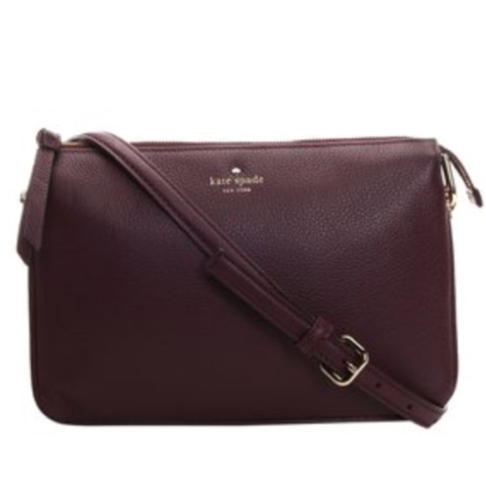 Kate Spade BRAND NEW Purple Leather Crossbody Bag